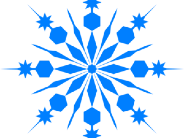 Blue Snowflake Pattern PNG Image