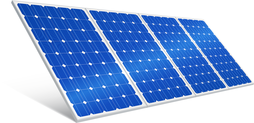 Blue Solar Panel Array.png PNG Image