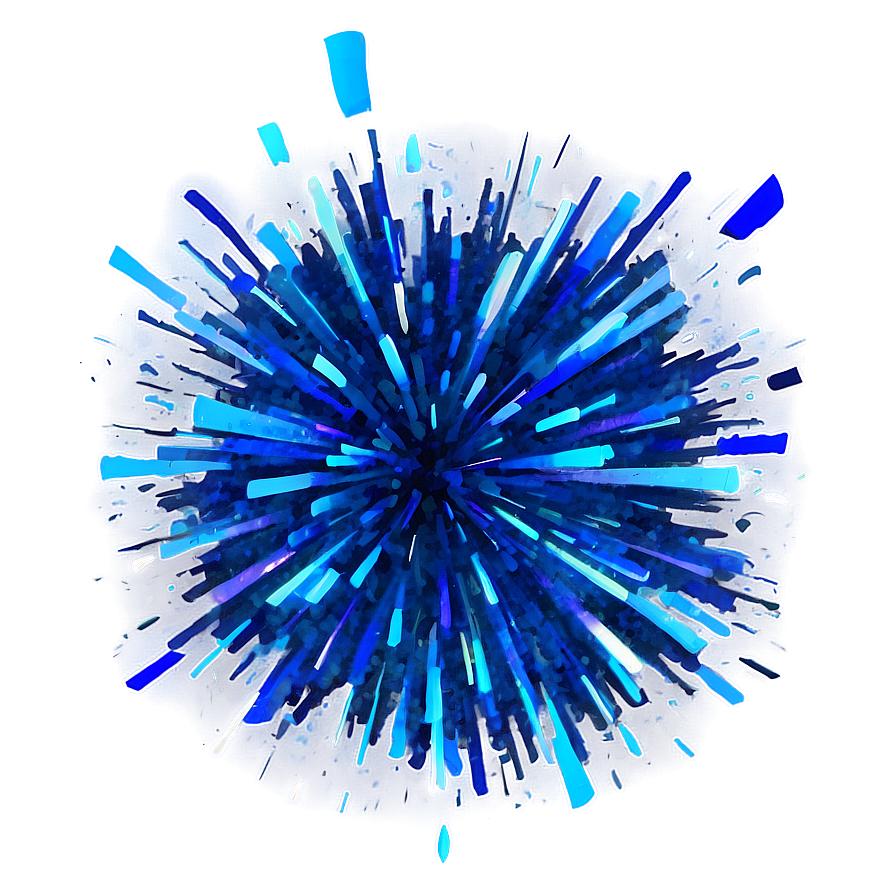 Blue Sparkle Explosion Png 25 PNG Image