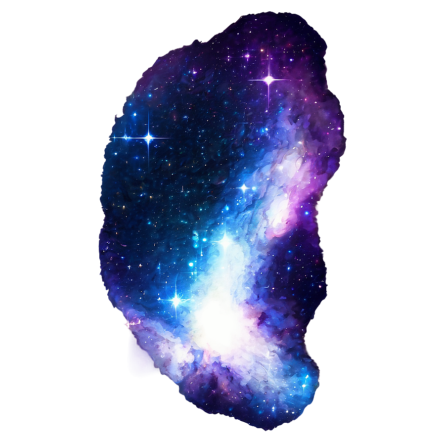 Blue Sparkle Galaxy Png Qhf PNG Image