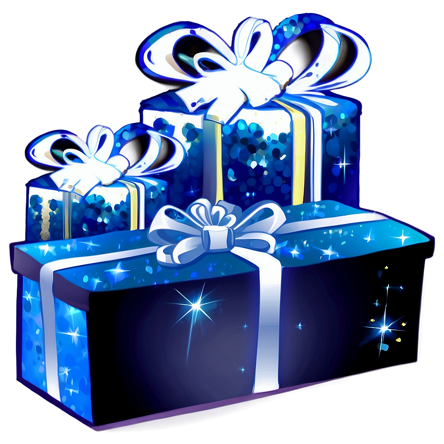 Blue Sparkle Gift Png 06262024 PNG Image