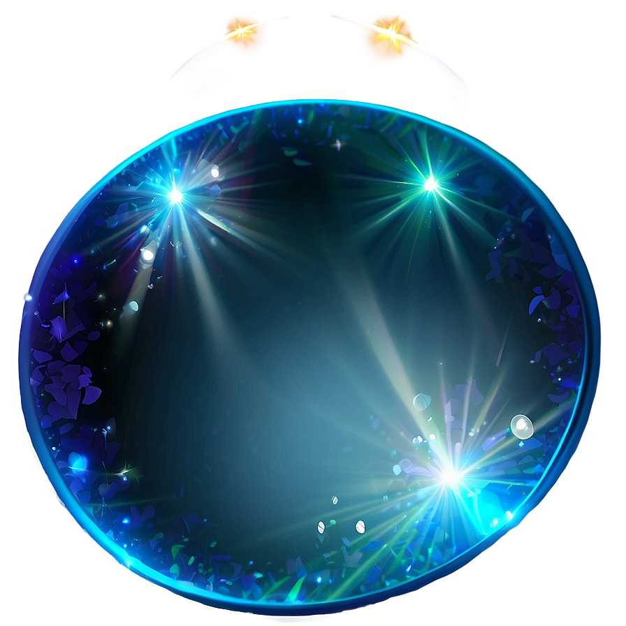 Blue Sparkle Lens Flare Png 6 PNG Image