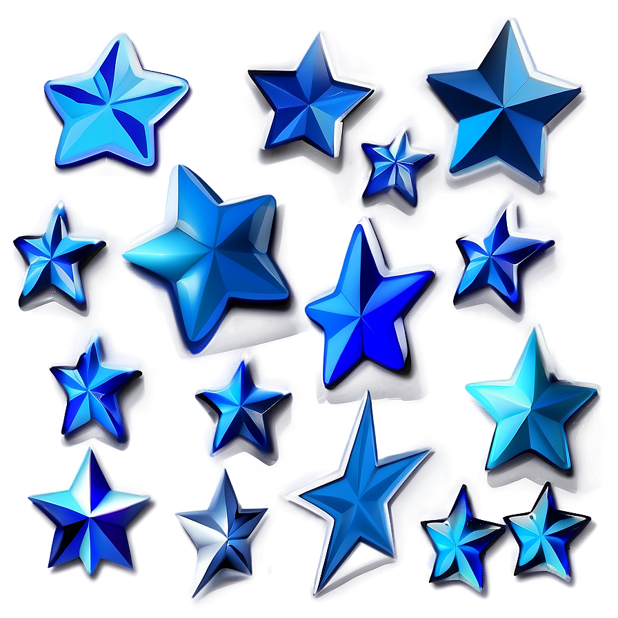 Blue Stars Background Png Yyw75 PNG Image