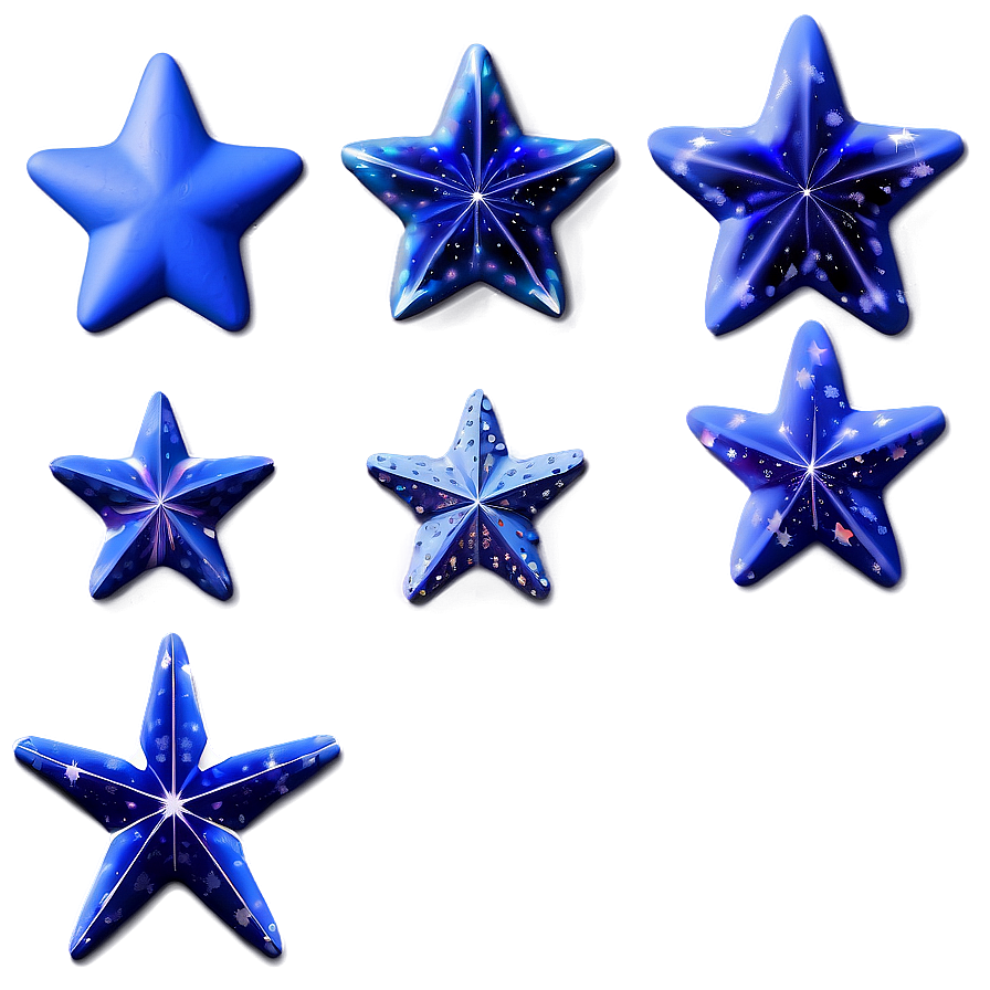 Blue Stars Night Sky Png Uth18 PNG Image