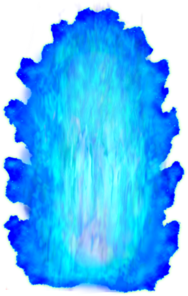 Blue Super Saiyan Aura.png PNG Image