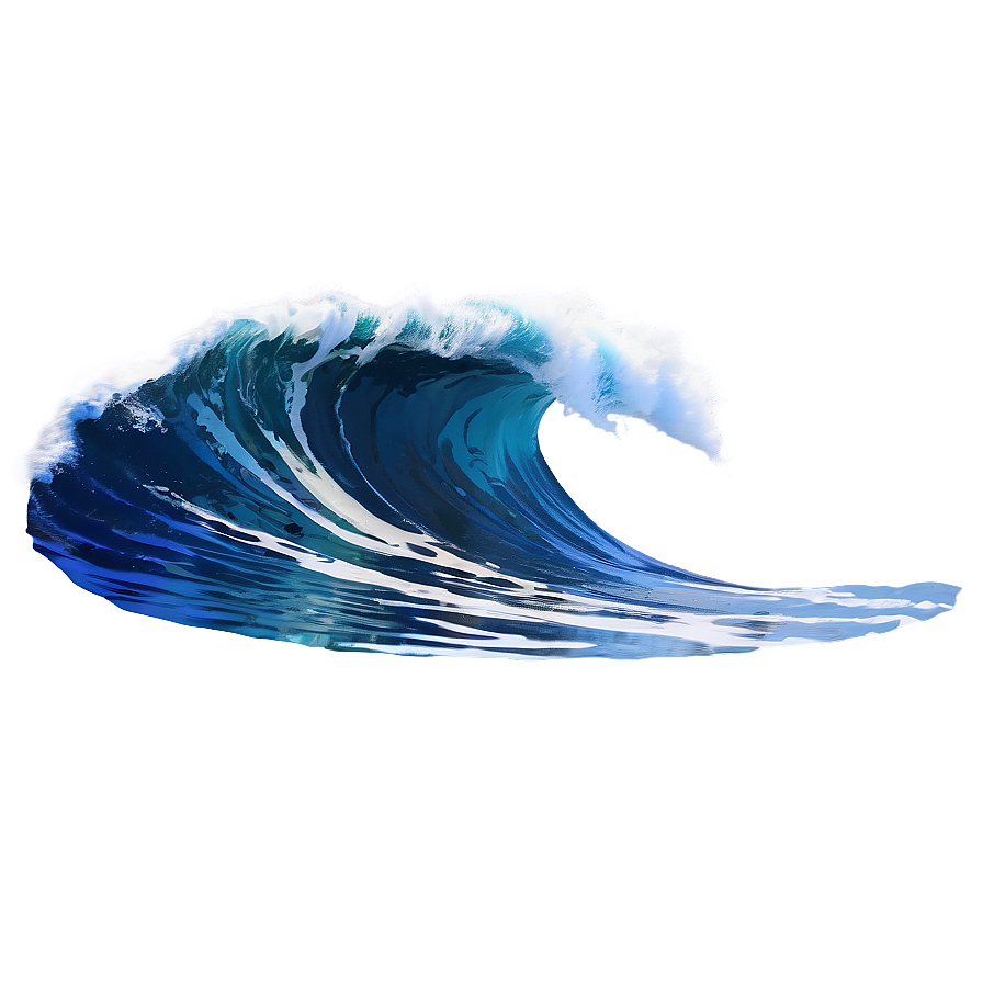 Blue Surf Wave Png 06262024 PNG Image