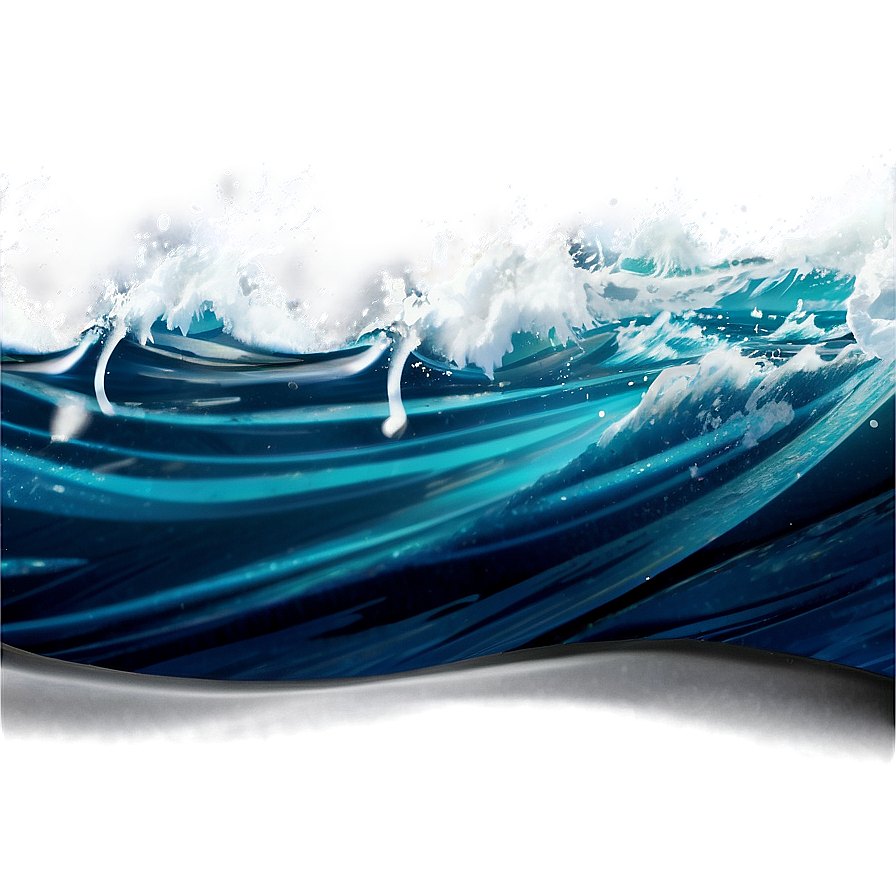 Blue Surf Wave Png 06262024 PNG Image