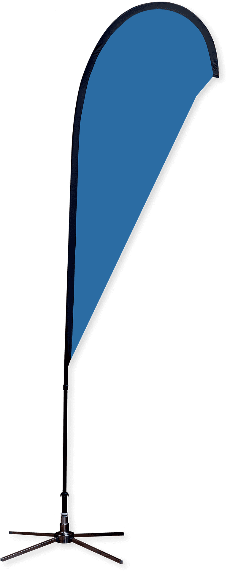 Blue Teardrop Banner Stand PNG Image