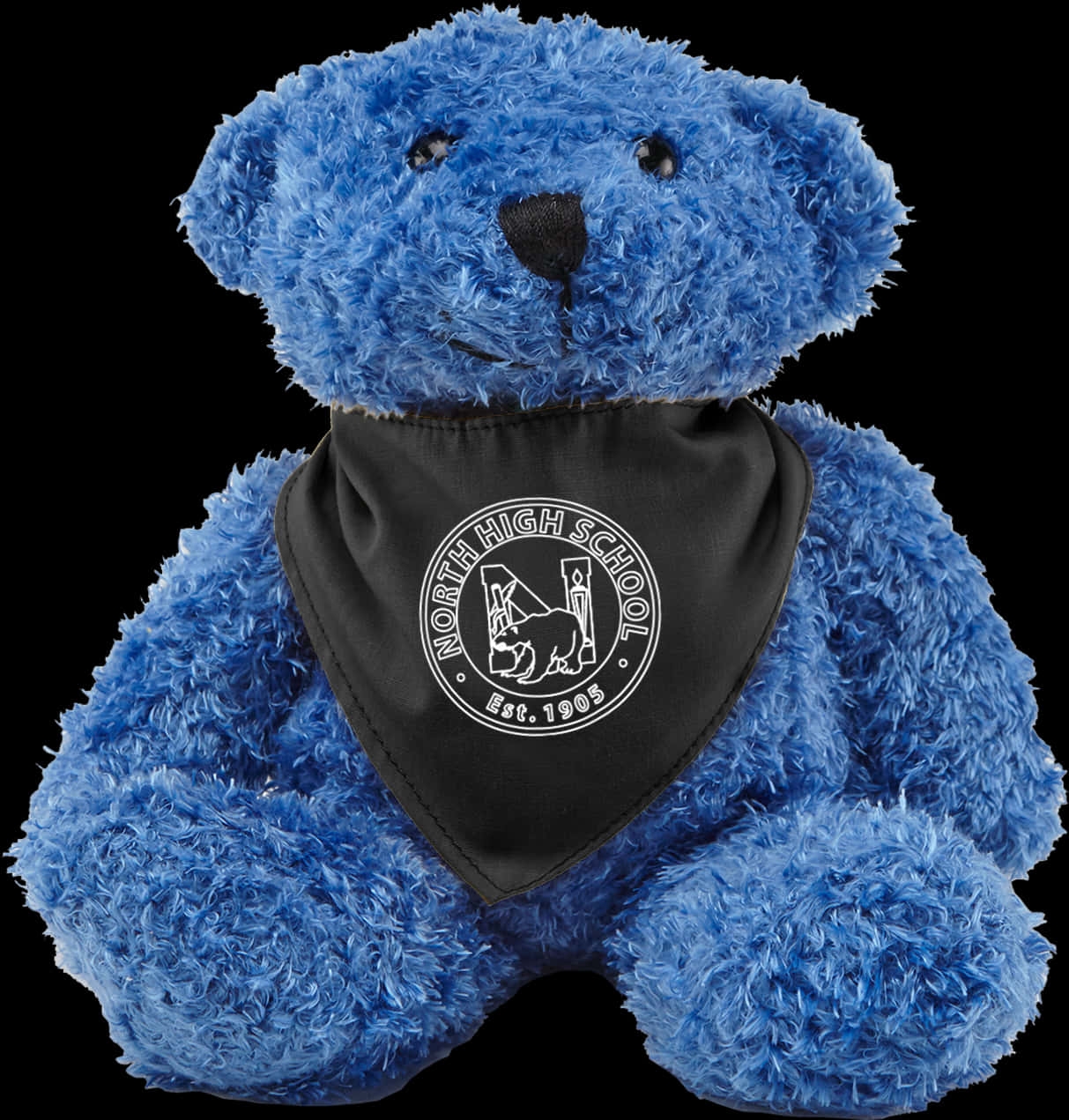 Blue Teddy Bearwith School Bandana PNG Image