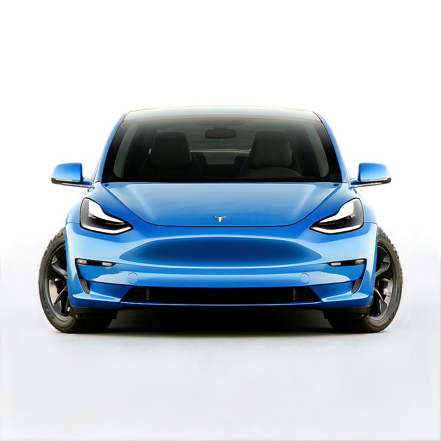 Blue Tesla Model Y Outdoor Png 06212024 PNG Image