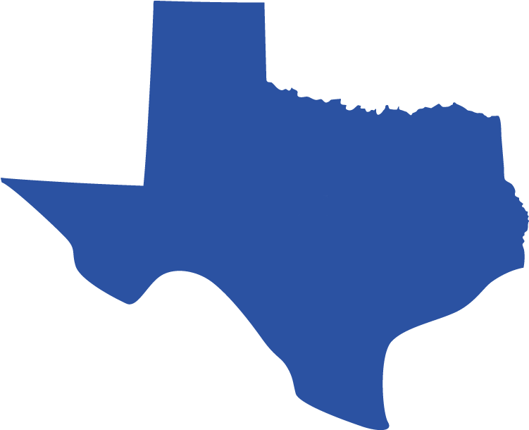 Blue Texas Outline Graphic PNG Image