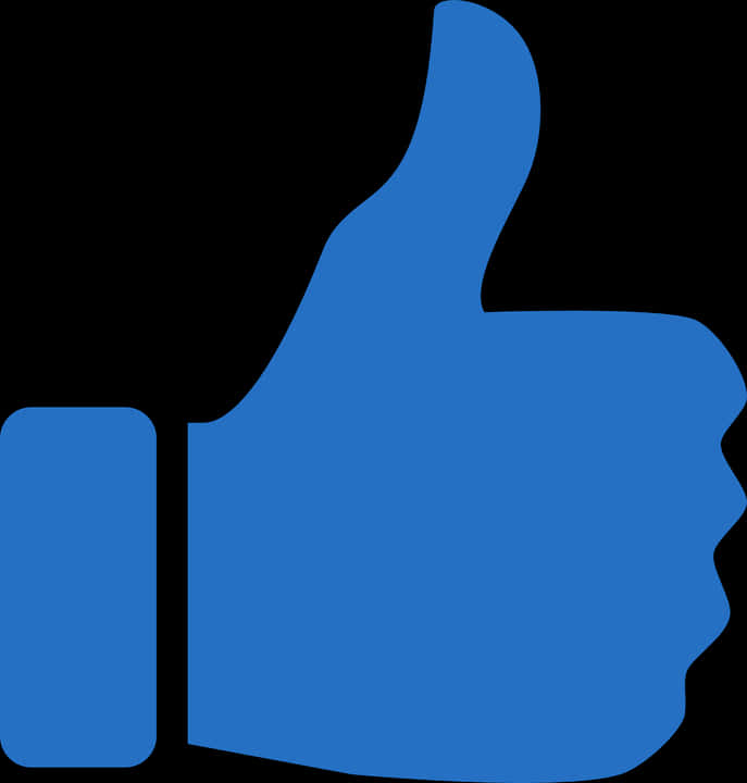 Blue_ Thumb_ Up_ Symbol PNG Image