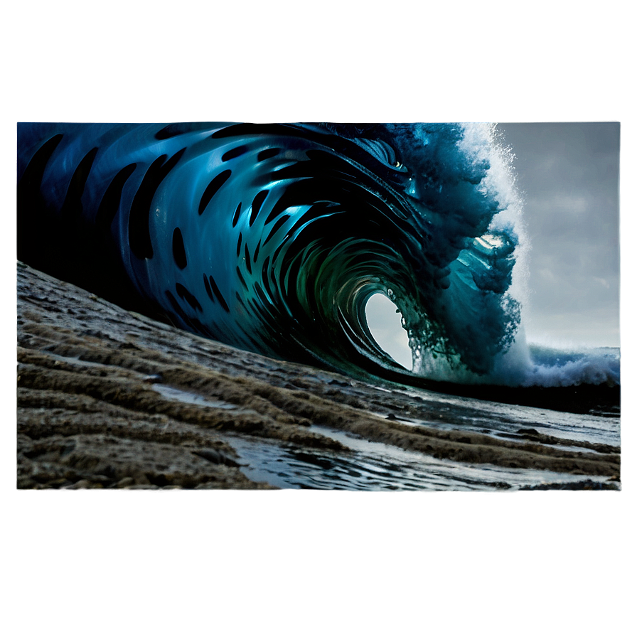 Blue Tidal Wave Png Ixe PNG Image