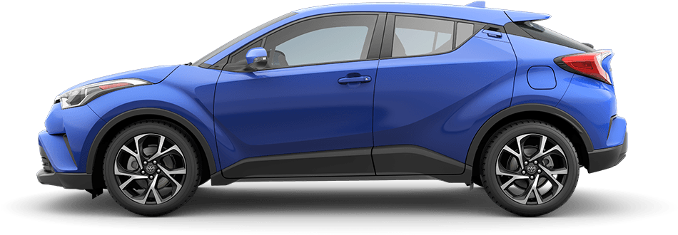 Blue Toyota C H R Side View PNG Image