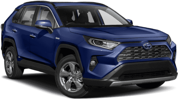 Blue Toyota R A V4 S U V2023 PNG Image