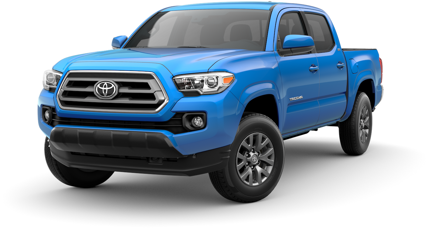 Blue Toyota Tacoma Pickup Truck PNG Image