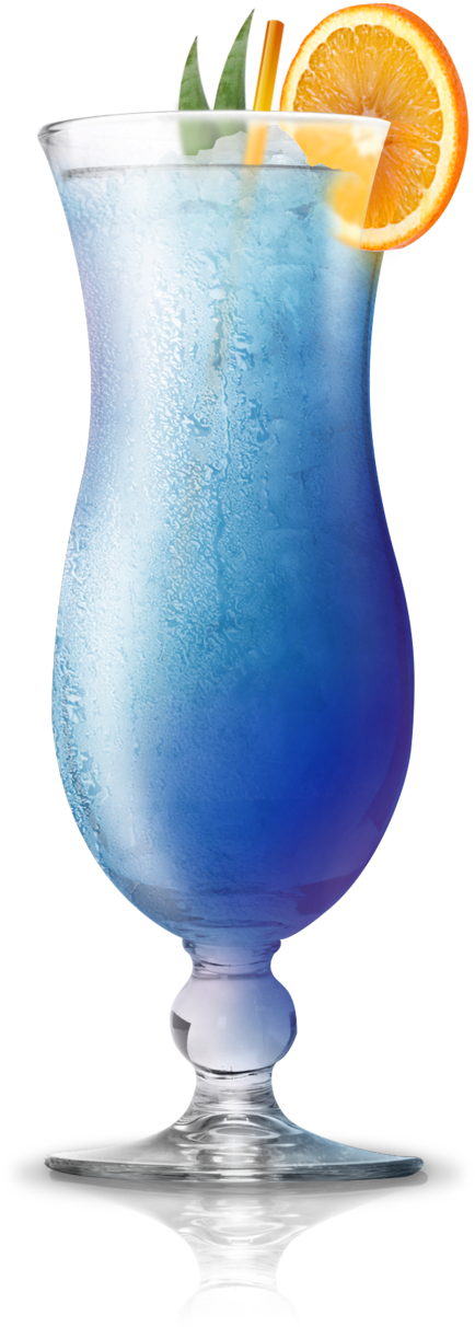 Blue Tropical Cocktail PNG Image