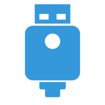 Blue_ U S B_ Flash_ Drive_ Icon PNG Image