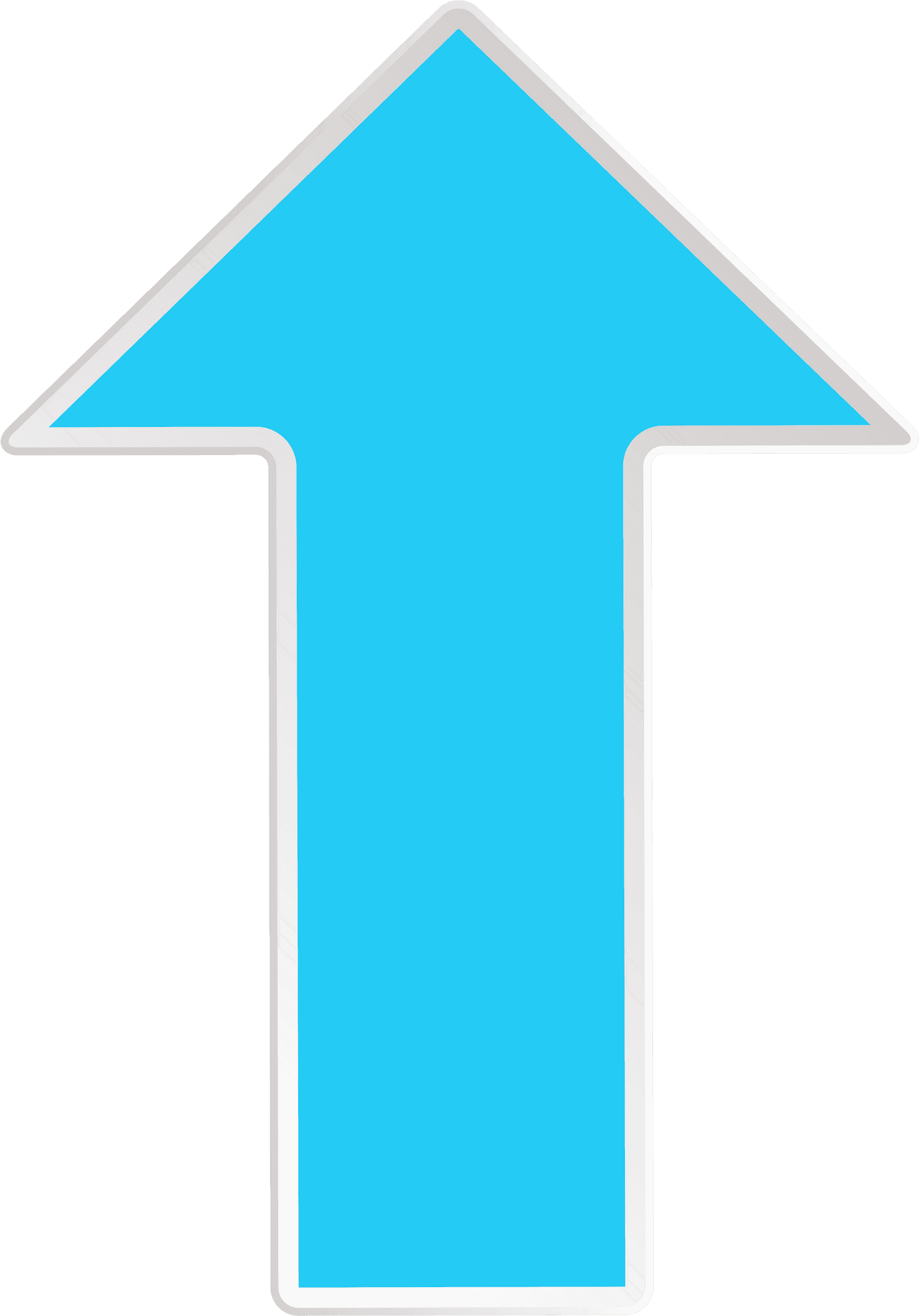 Blue Upward Arrow Clipart PNG Image