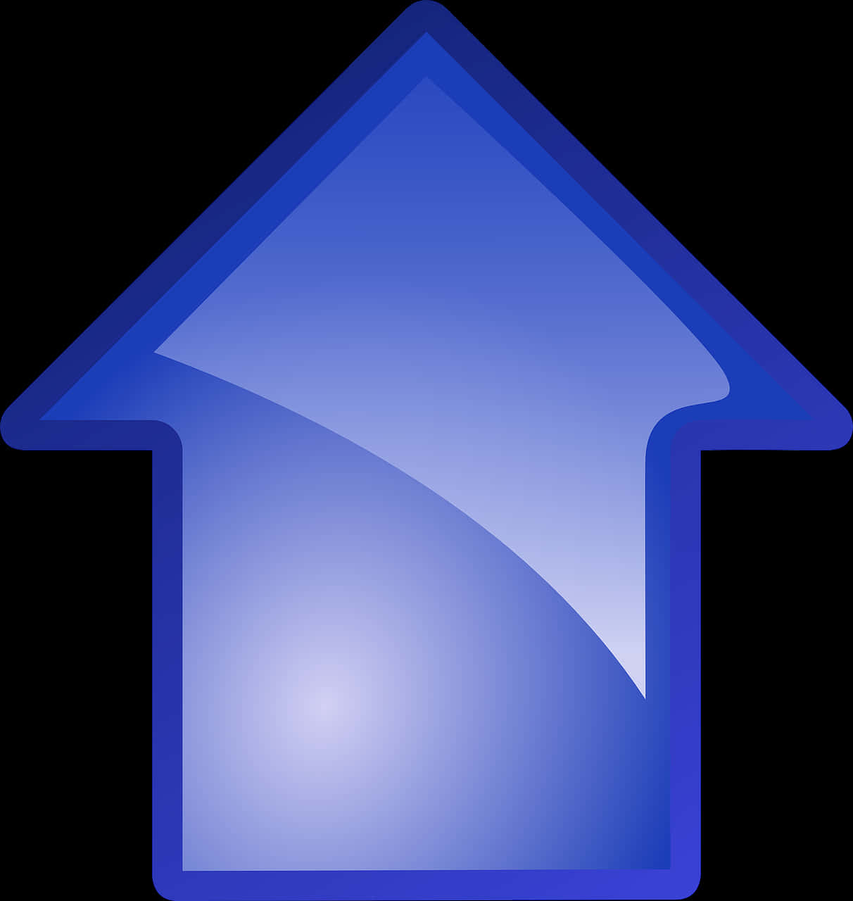 Blue Upward Arrow PNG Image