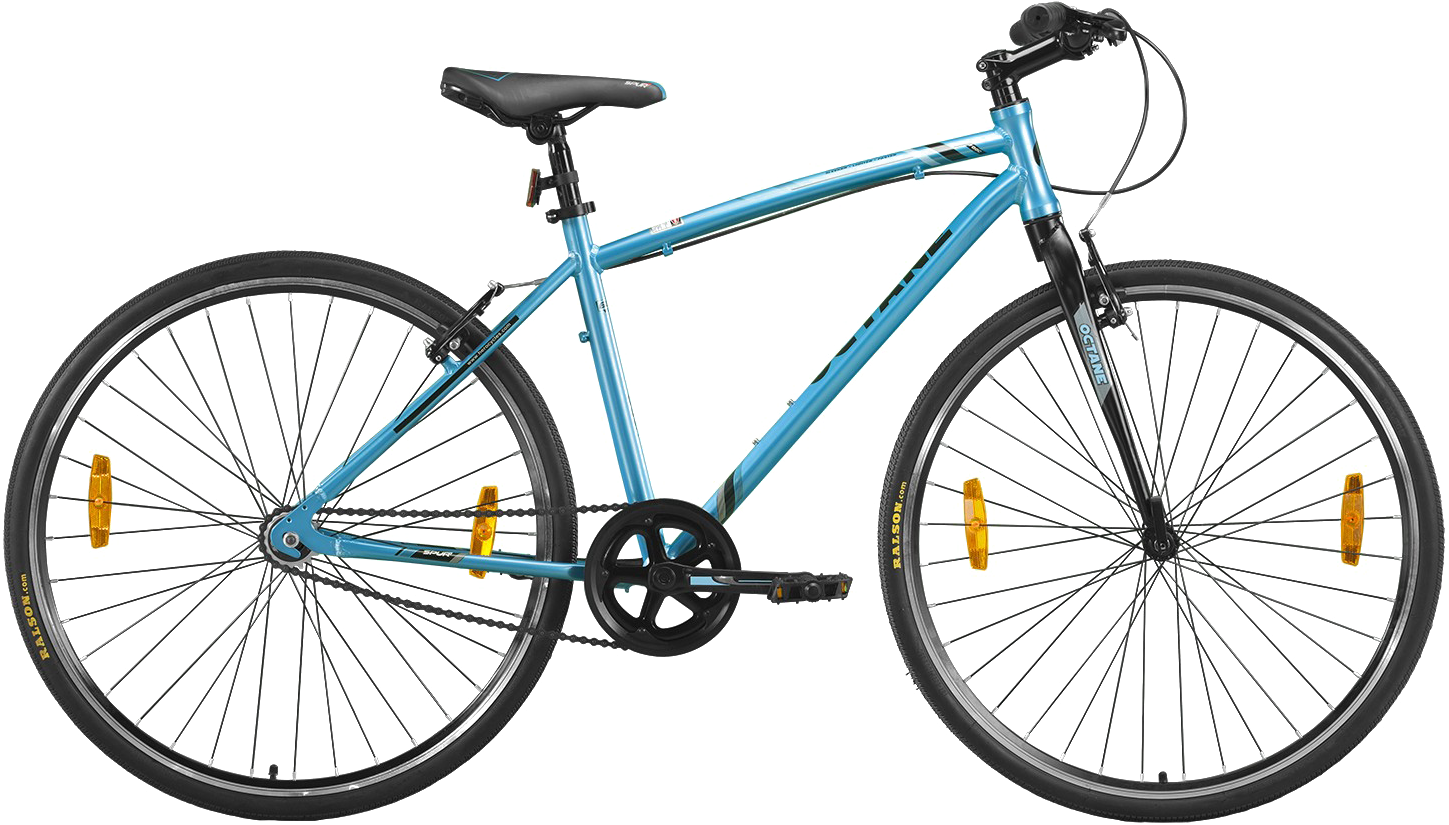 Blue Urban Bicycle PNG Image