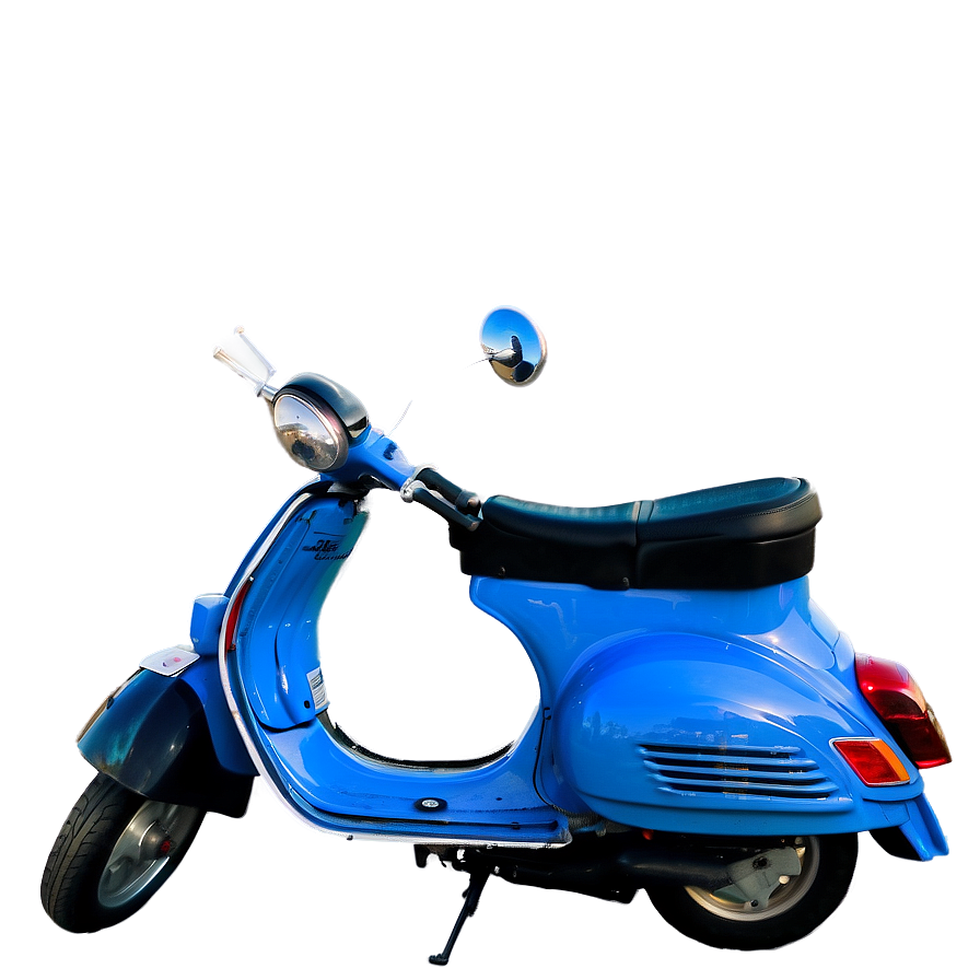 Blue Vespa Overhead View Png Llx25 PNG Image