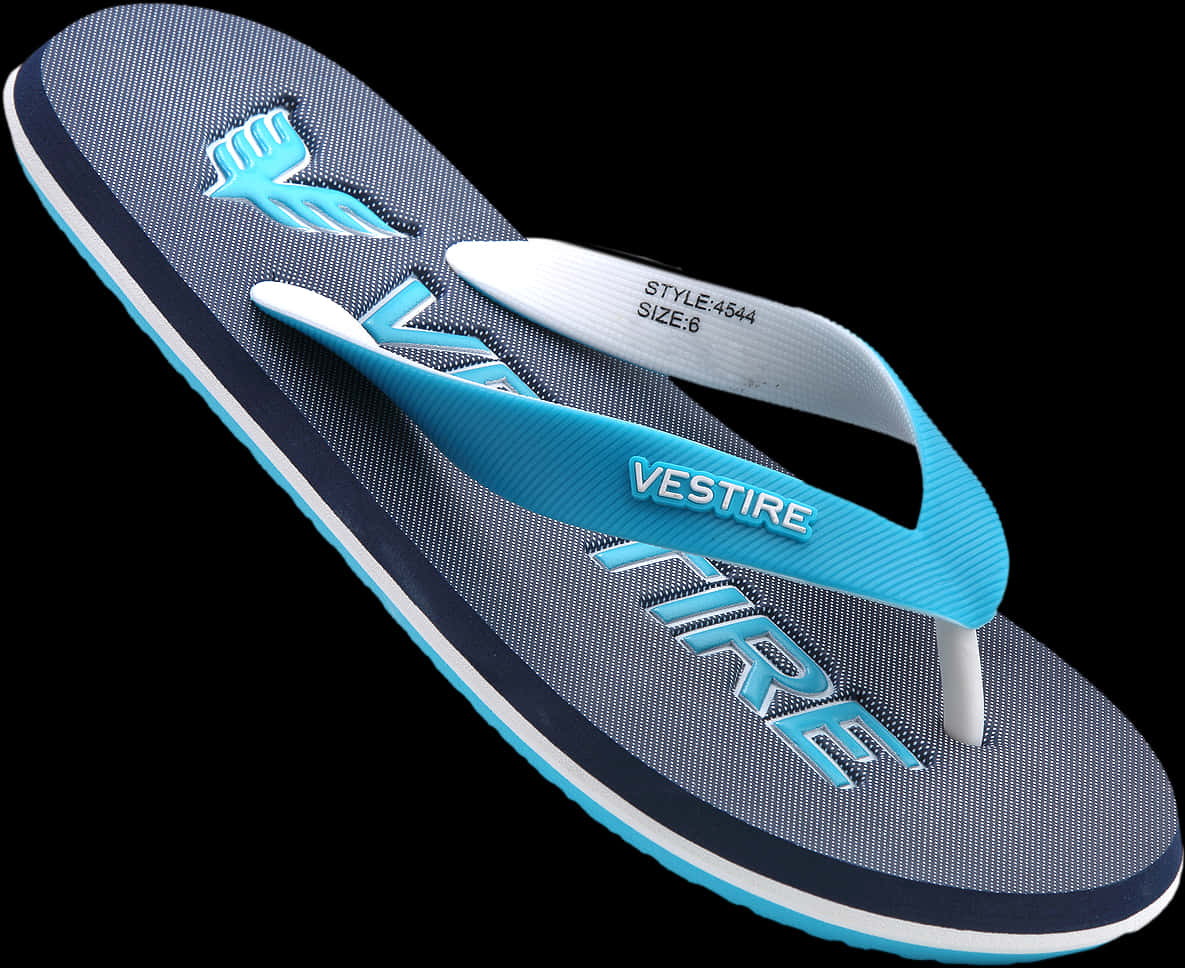 Blue Vestire Ladies Chappal Style4544 PNG Image