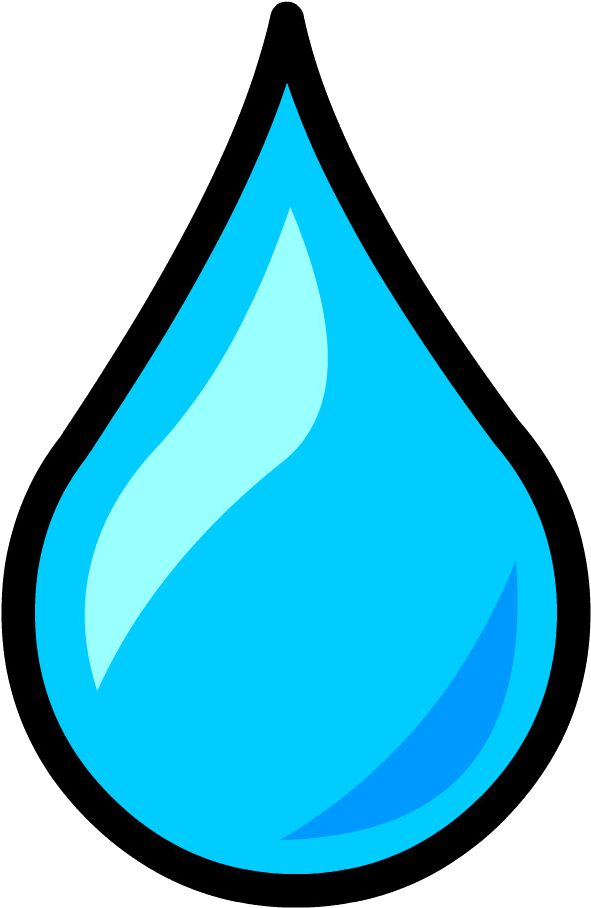 Blue Water Drop Graphic PNG Image