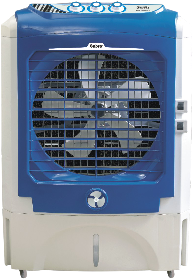 Blue White Portable Air Cooler PNG Image