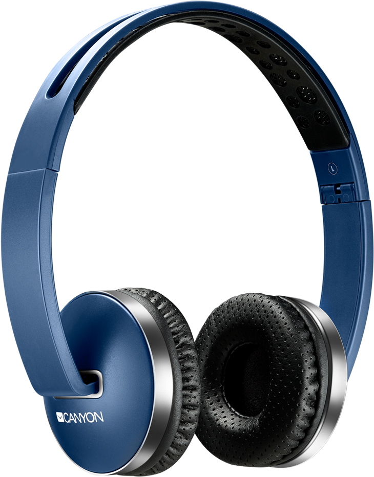 Blue Wireless Headphones Canyon PNG Image