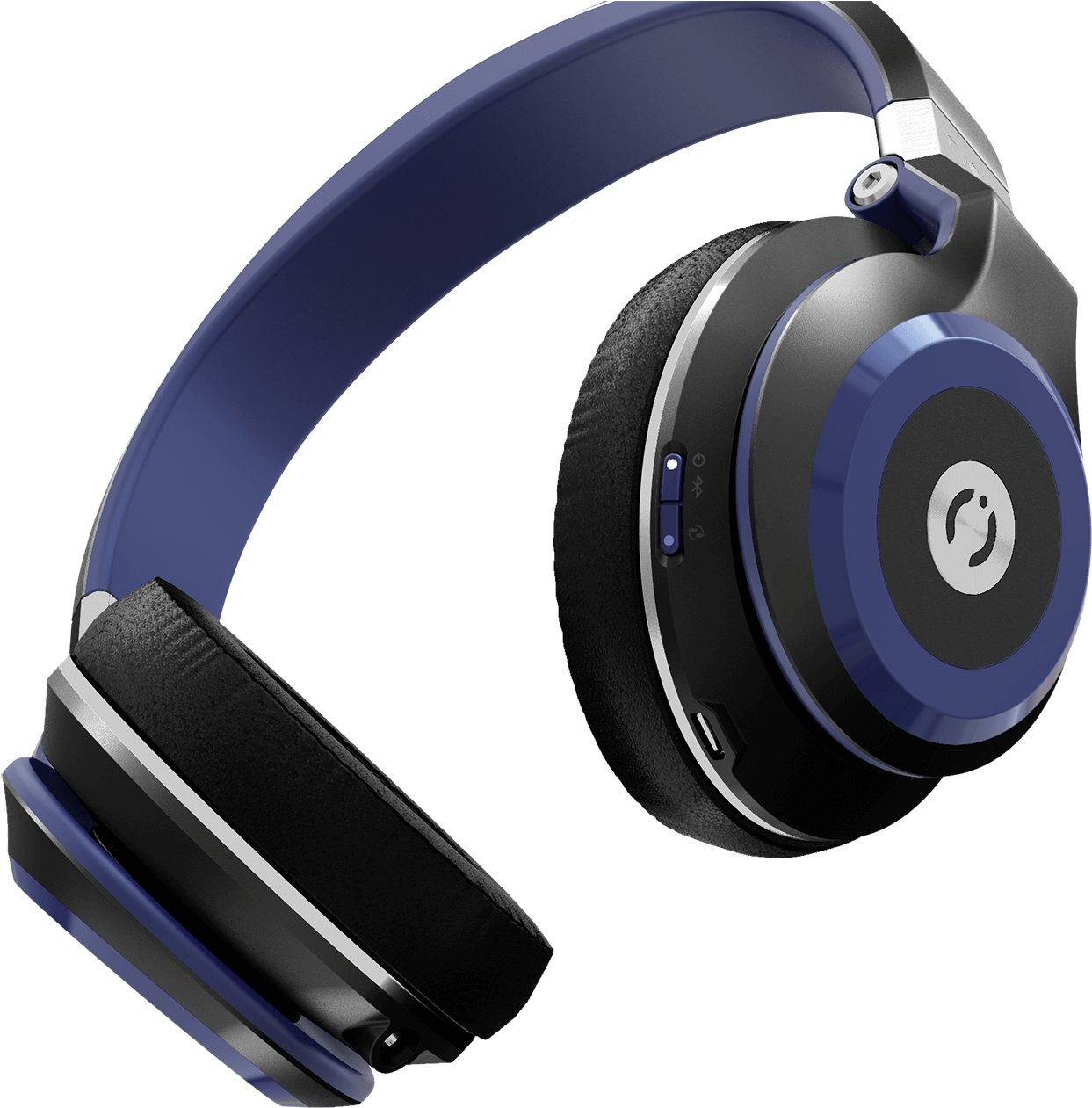 Blue Wireless Over Ear Headphones PNG Image