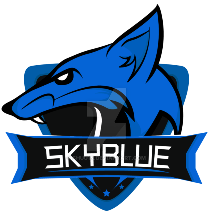 Blue Wolf Esports Logo PNG Image