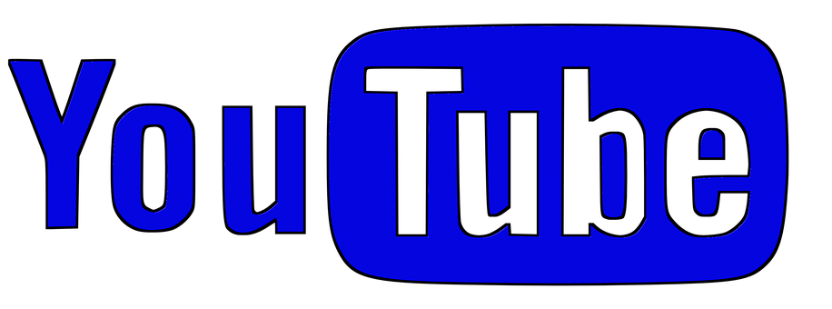 Blue You Tube Logo PNG Image