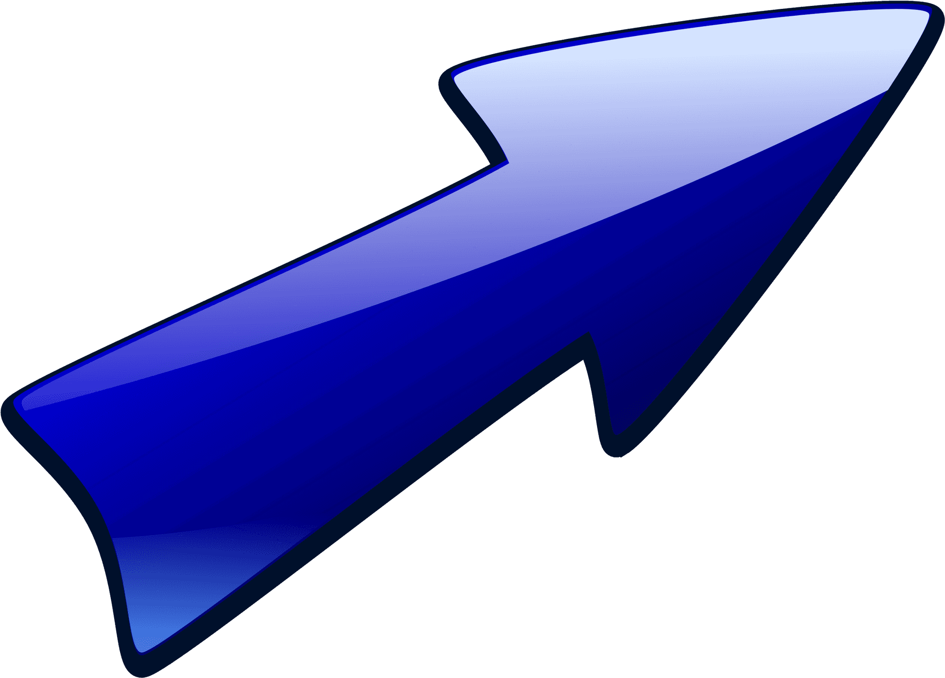 Blue3 D Arrow Graphic PNG Image