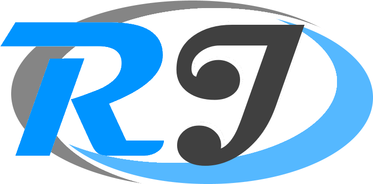 Blueand Black R J Logo PNG Image