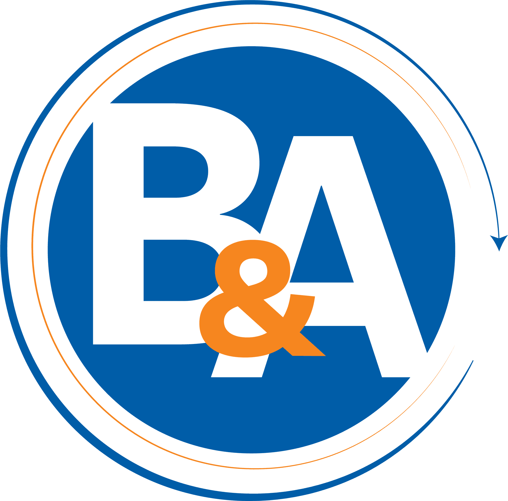 Blueand Orange B A Logo PNG Image