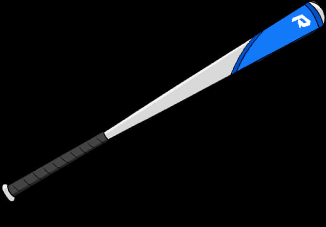 Blueand White Baseball Bat PNG Image