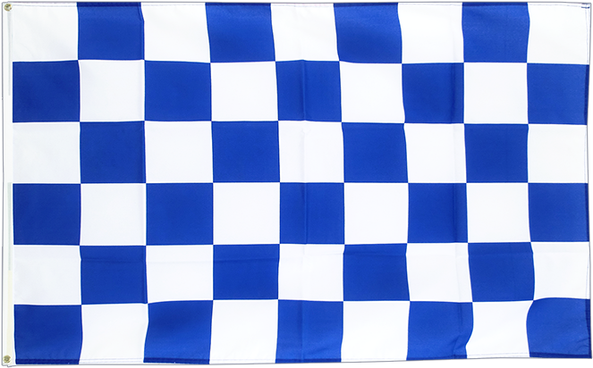 Blueand White Checkered Flag PNG Image