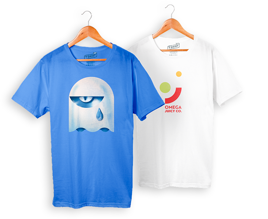 Blueand White Tshirts Designs PNG Image