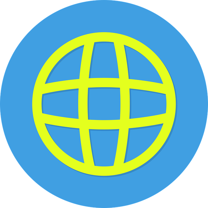 Blueand Yellow Internet Icon PNG Image