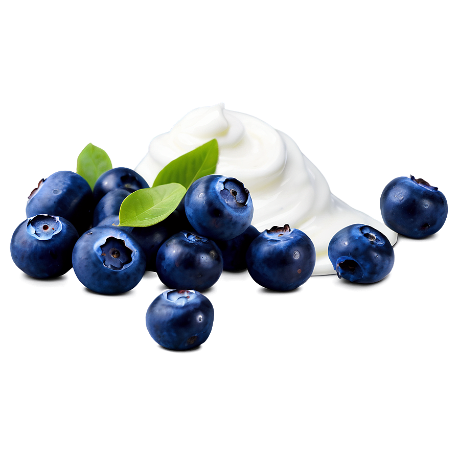 Blueberries And Yogurt Png 41 PNG Image