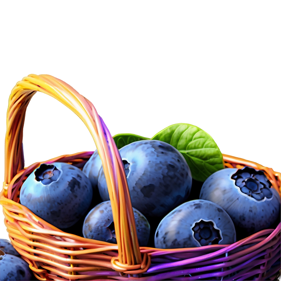 Blueberry Basket Gift Png 05212024 PNG Image