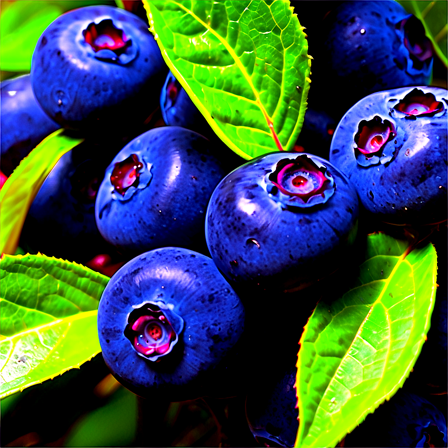 Blueberry Bush Bounty Png 05212024 PNG Image