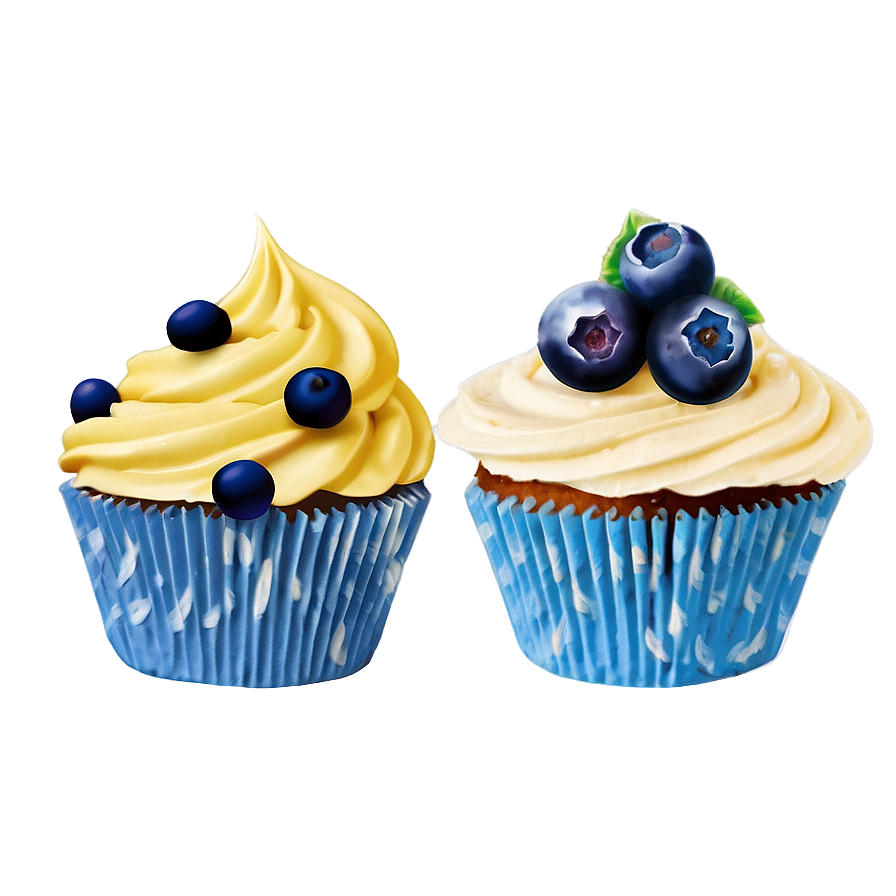 Blueberry Cupcakes Png Cfo28 PNG Image