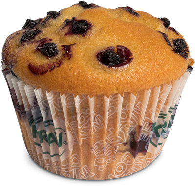 Blueberry Muffin Closeup PNG Image