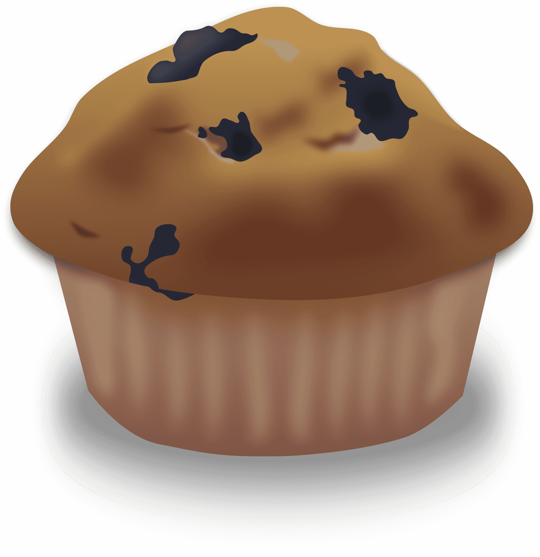 Blueberry Muffin Illustration PNG Image