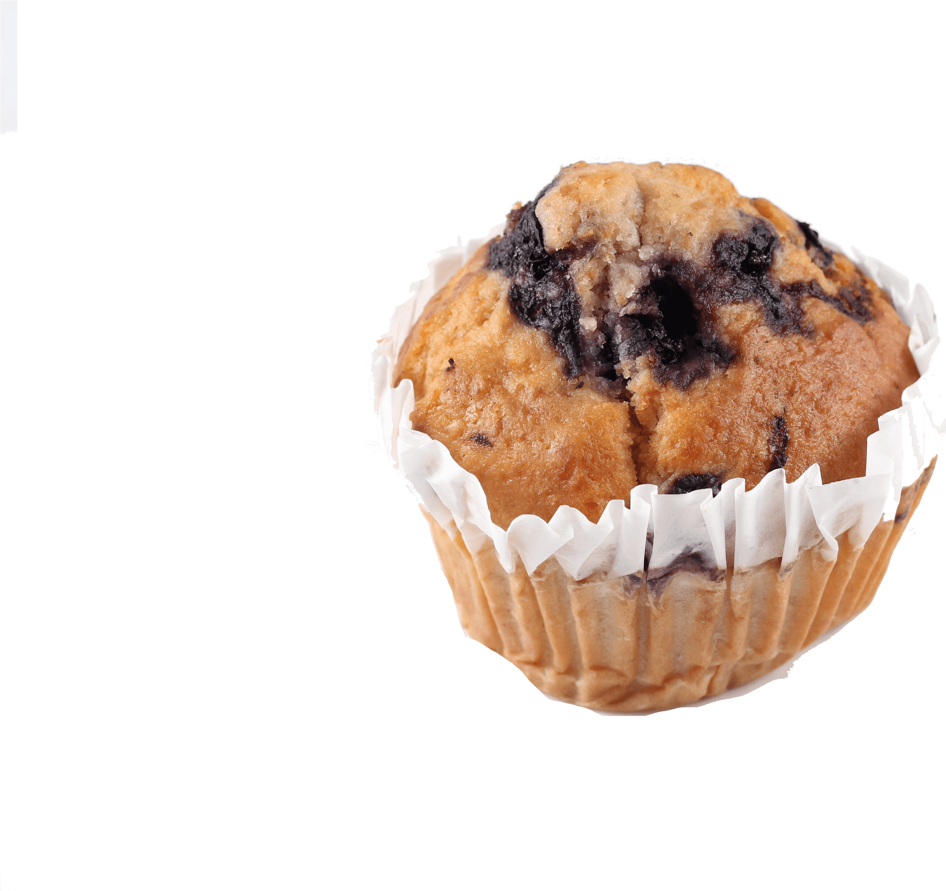 Blueberry Muffin Isolated Background PNG Image