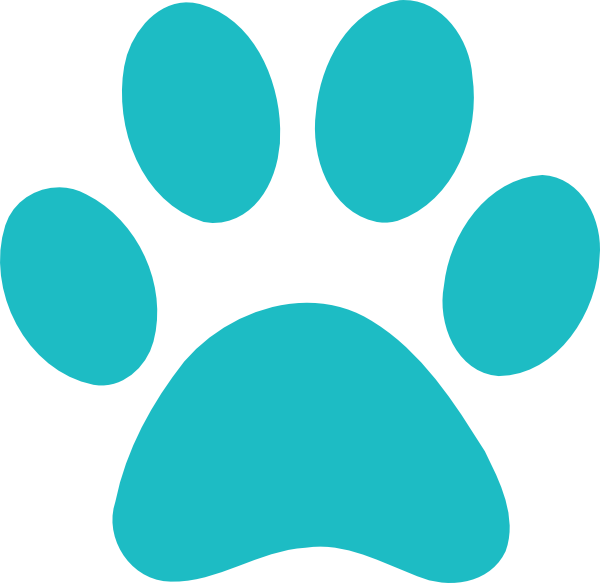 Blues Clues Paw Print Graphic PNG Image