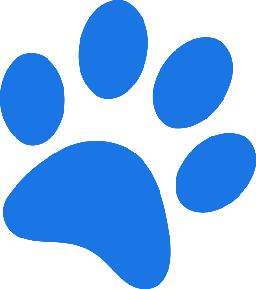 Blues Clues Paw Print PNG Image