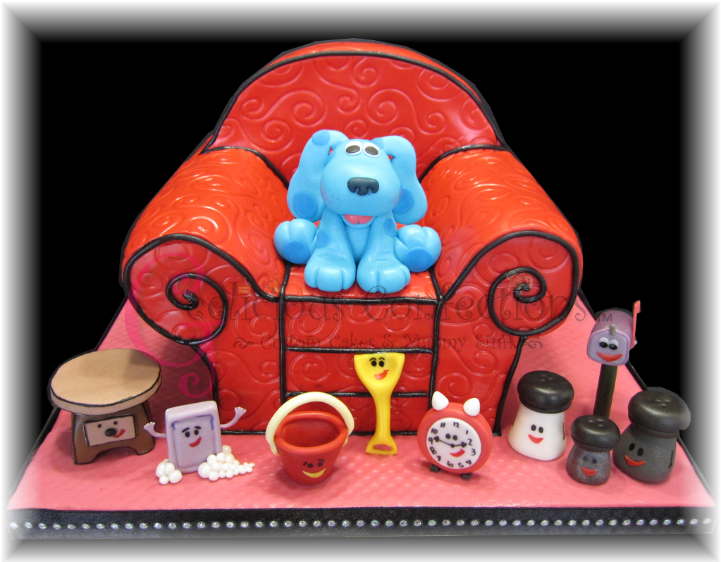 Blues Clues Themed Cake PNG Image